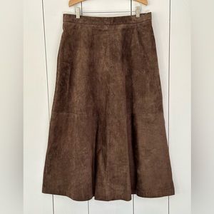 Vintage Chocolate A-Line Skirt